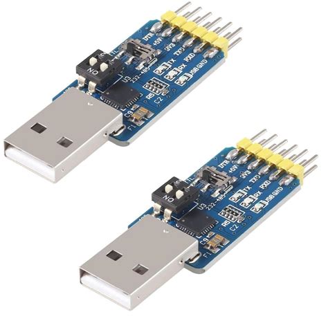 Azuocn 2 PCS CP2102 USB-UART 6 in 1 USB to Serial Port Adapter ...