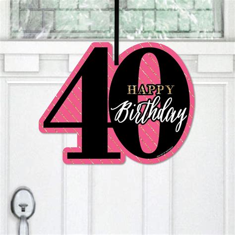 Free happy 40th birthday printable signs, Download Free happy 40th ...