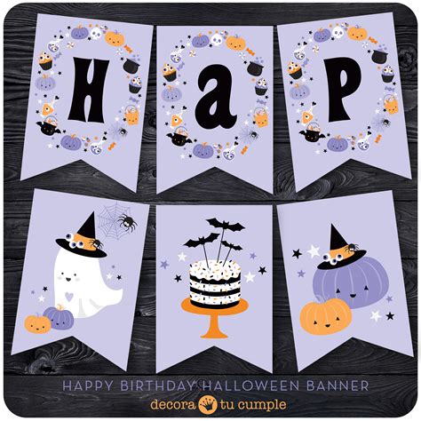 Halloween Birthday Clip Art Skull Birthday Party Decorations Halloween