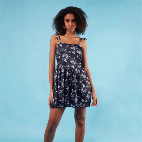 Women's Summer Dresses | Black Floral Fit & Flare – I Z F