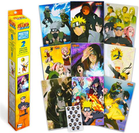 Buy Ninjas Naruto Poster Mystery Bundle Naruto Party Favors Set - 2 ...