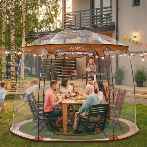 Buy Bubble Clear PVC Tent for 4-6 Person, ZJ Right Dining Igloo PVC ...