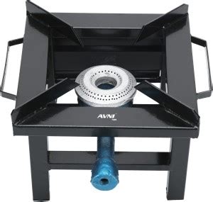 Avni M.S Square Single Burner Commercial Gas Stove Bhatti (Chula)(Small ...