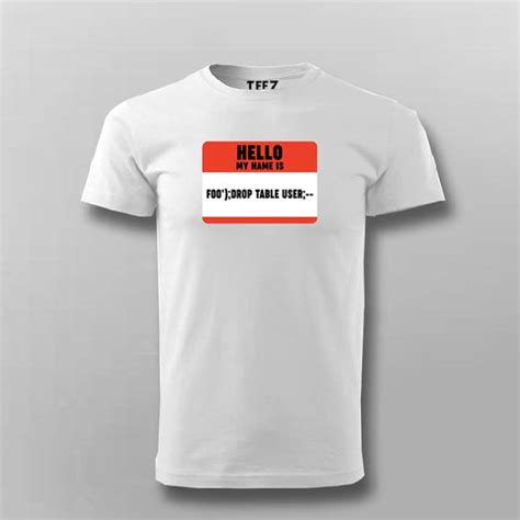 SQL Injection Attack Programming T-shirt For Men - TEEZ.in