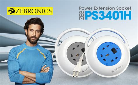 Buy ZEBRONICS Zeb PS3401H Universal Power Socket with 4-Meter Cable ...