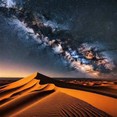 Download Desert, Night Sky, Stars. Royalty-Free Stock Illustration ...