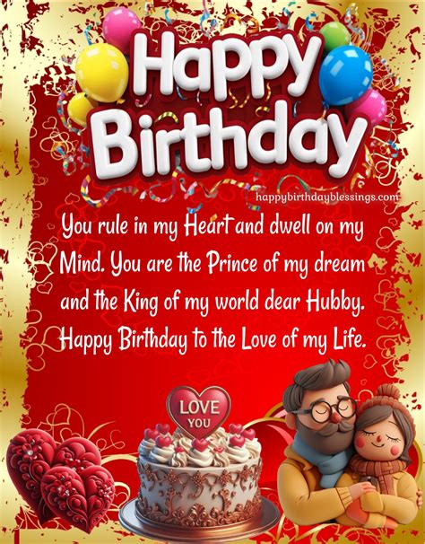 Birthday Wishes for Husband with images