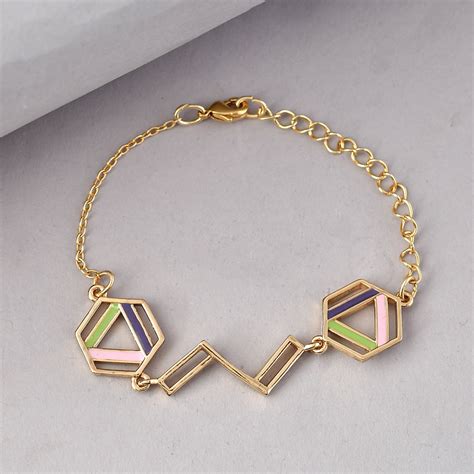 Benzene Enamelled Dainty Bracelet – VOYLLA