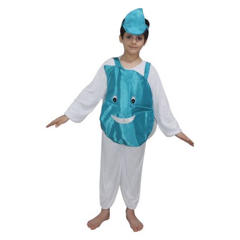 Buy Kaku Fancy Dresses Polyester Nature Theme Water Drop Costume -Blue ...