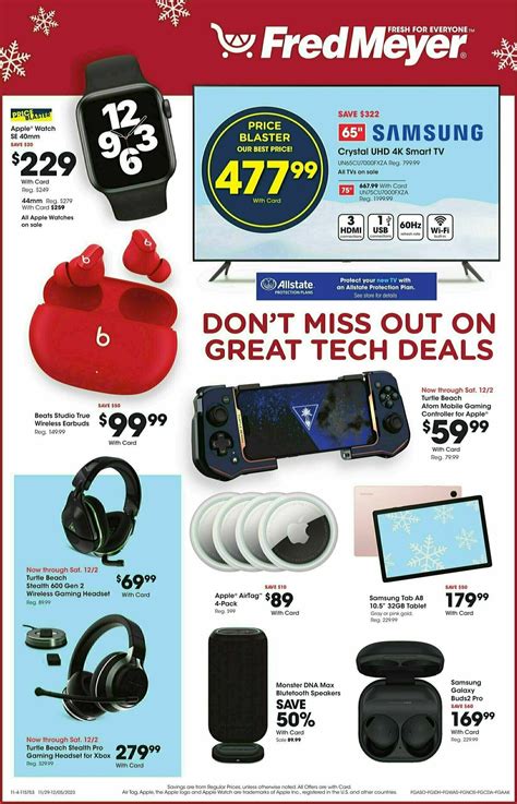 Fred Meyer Electronics Weekly Ad & Specials from November 29