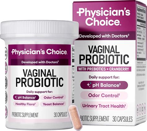 Amazon.com: Physician's CHOICE Vaginal Probiotics for Women - pH Balance, Odor Control, Yeast ...