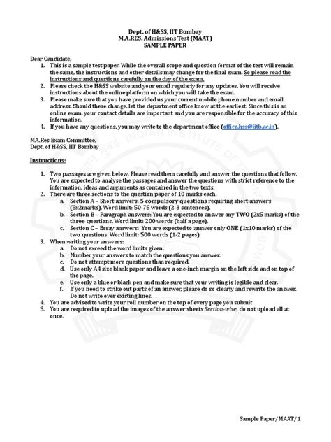 Image result for Test Paper Example