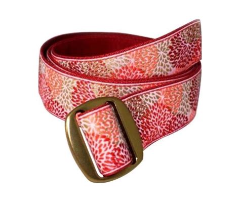 Bison Designs Women's 38 Mm Manzo Buckle Belt - Coral Reef - Large