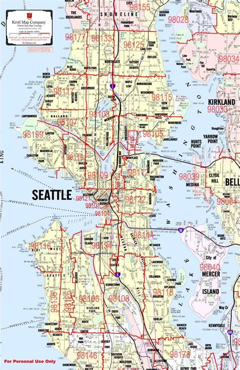 Seattle Zip Code 的图像结果