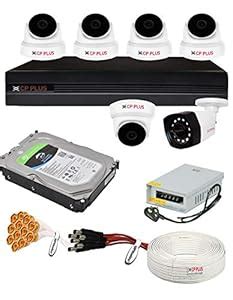 CP Plus 5MP, H.265+, 2TB Storage, 6 Camera Combo Kit with (8Ch DVR, 5 ...