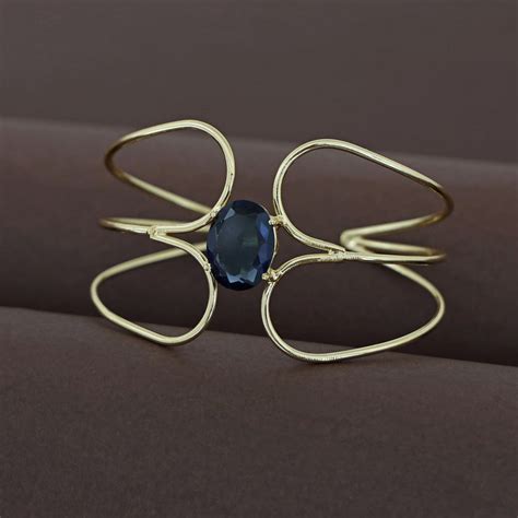 Lisa Golden Tri Layer Glossy Bangle – Adore By Priyanka