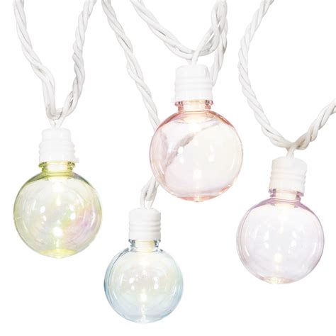 Buy Mainstays 10-Count Indoor Outdoor Iridescent Warm White LED G40 ...