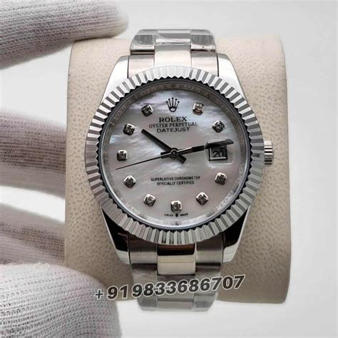 Rolex Datejust White Mother of Pearl Diamonds Set Dial 41mm High ...
