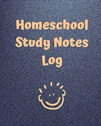Buy Homeschool Study Notes Log: Virtual Learning Workbook - Lecture ...
