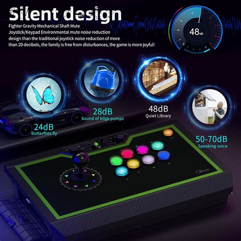 qanba Q8 Silent Arcade Joystick Wired Joystick for India | Ubuy