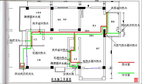 厨房水电线路图,厨房水电安装位置图,ad厨房水电图_大山谷图库