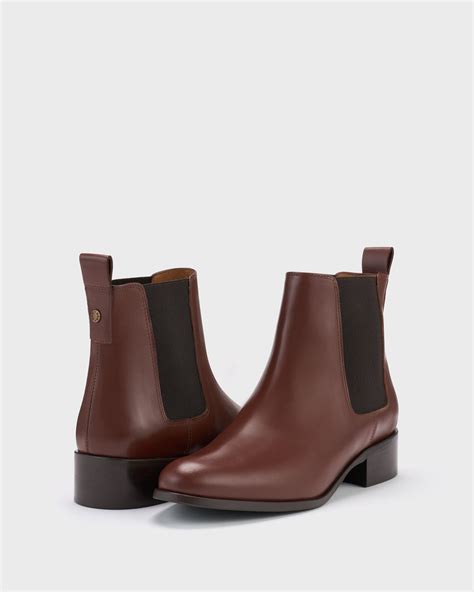 Haltham Brown Leather Ankle Boots | DuoBoots