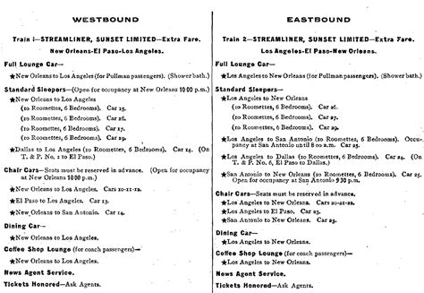 "Sunset Limited" (Train): Route, Timetables, 1993 Crash