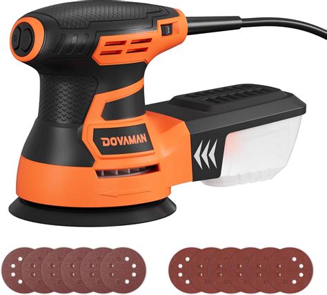 DOVAMAN ROS01A Orbital Sander, 3A Random Orbit Sander, 6 Variable ...
