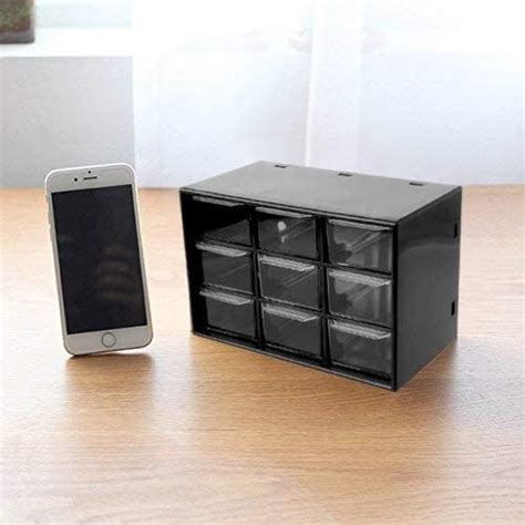 Fezda Mini Plastic 9 Removable Drawer Storage Organizer, Art Craft and ...