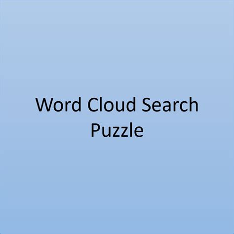 ☁️ Personalized Word Cloud Search Puzzle – Nijikart.com