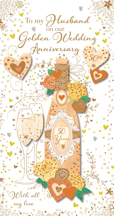 50th Wedding Anniversary Greeting Card Messages - Free Math Worksheet ...