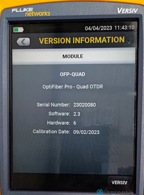 Fluke Networks OFP-QUAD OptiFibre Pro Quad SM MM 850/1300/1310/1550nm ...