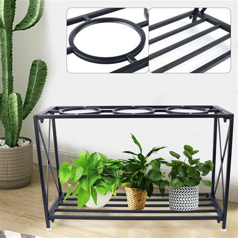 2 Tier Metal Plant Stand Indoor/Outdoor Display | Ubuy India