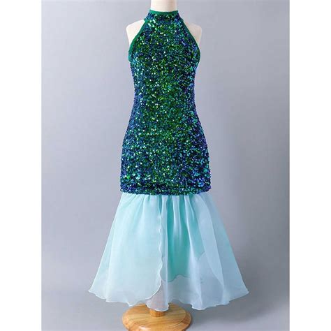 Buy Hopscotch Girls Multi Coloured Sequin Embellished Halter Neck ...