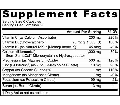 Bone-Up 120/240/360 capsules - complete bone health system with calcium ...