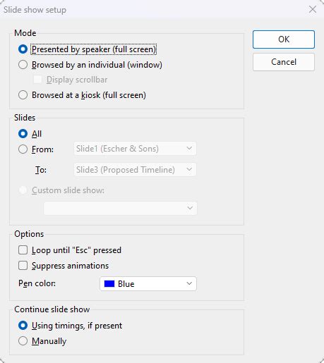 Image result for PowerPoint Slide Show Setup