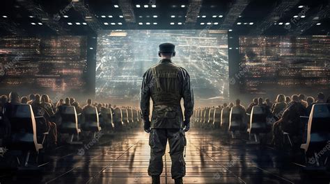 Premium Photo | Army training excellence officer overseeing future ...