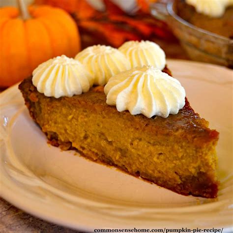 Pumpkin Pie Recipe with Graham Cracker Crust (Maple Sweetened)