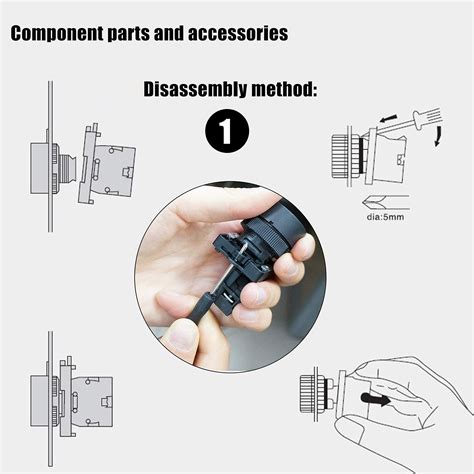 Taiss AC 660V 10A Momentary Push Button Switch India | Ubuy