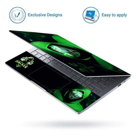 Full Panel Laptop Skin - Hacker Anonymous Green – SkinsLegend