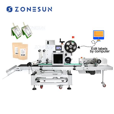 Automatic Flat Labeling Machine With Label Printer