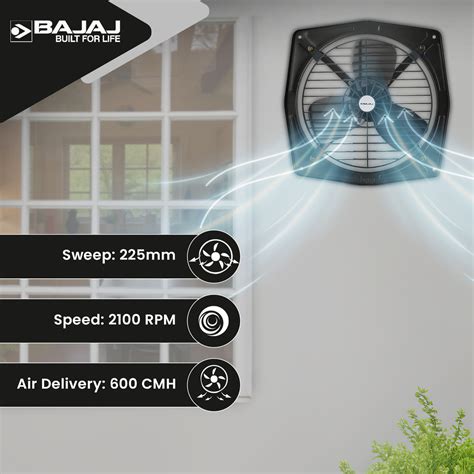 Bahar 225 mm Domestic Exhaust Fan – Bajaj Electricals India