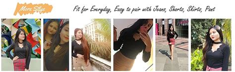 Buy Aahwan Black Solid Formal/Casual Choker Neck Scallop Trim Rib Fancy ...