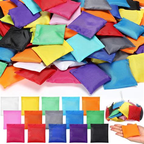 Amazon.com: Syhood 150 Pcs Small Bean Bags for Tossing Mini Colorful ...