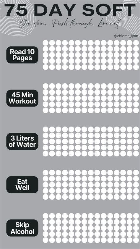 75 day soft challenge – Artofit