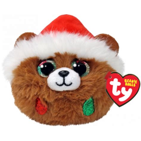 Ty Beanie Balls Pudding - Brown Bear Ball | Mr Toys Toyworld