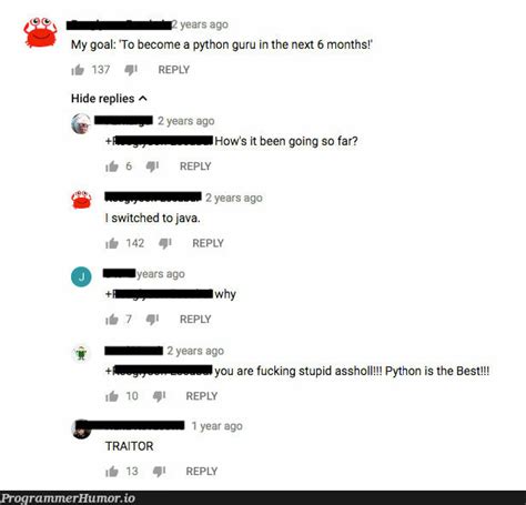 Image result for Memes About Python vs Java