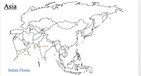 Asia Map Quiz Diagram | Quizlet