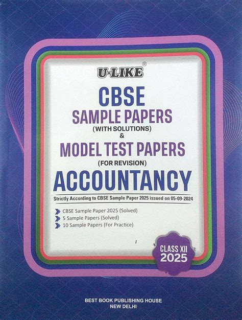 U-LIKE Class 12 Accountancy CBSE Sample Papers & Model Test Papers For ...