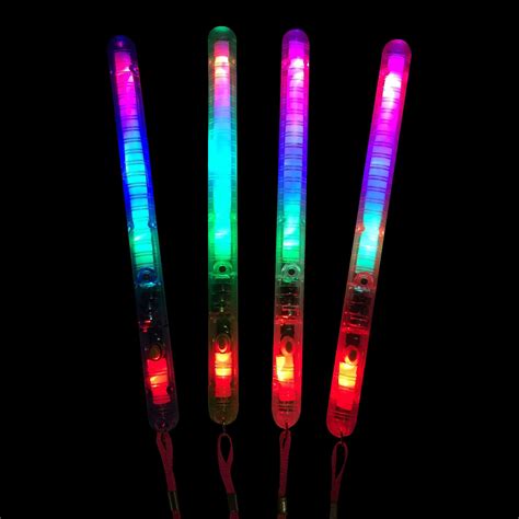 8" LED Glow Sticks | Re-usable Flashing Light Stick | Glowtopia